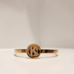 Letter 'K' Bangle Style Bracelet